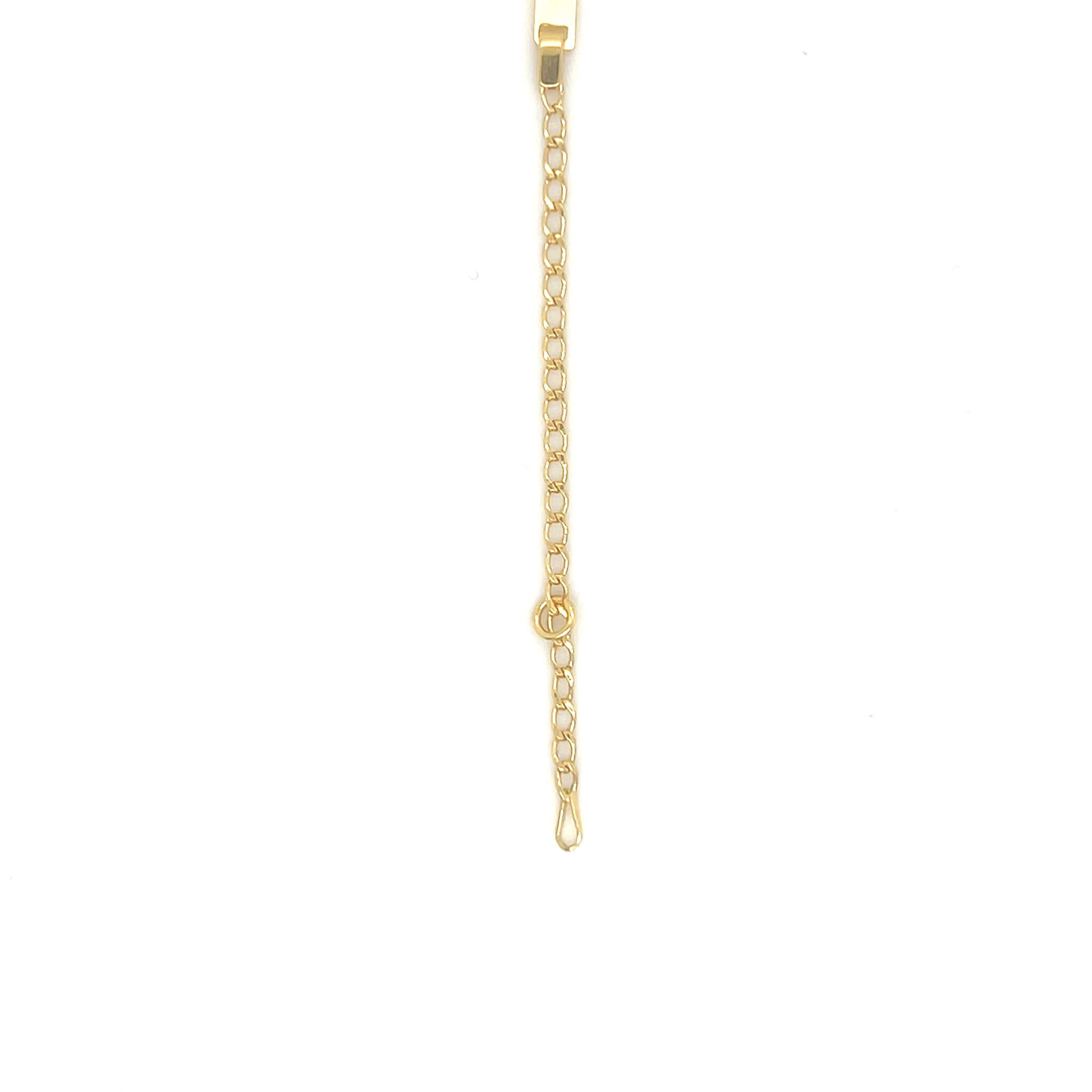Armband open schakel met graveerbaar plaatje kind-2