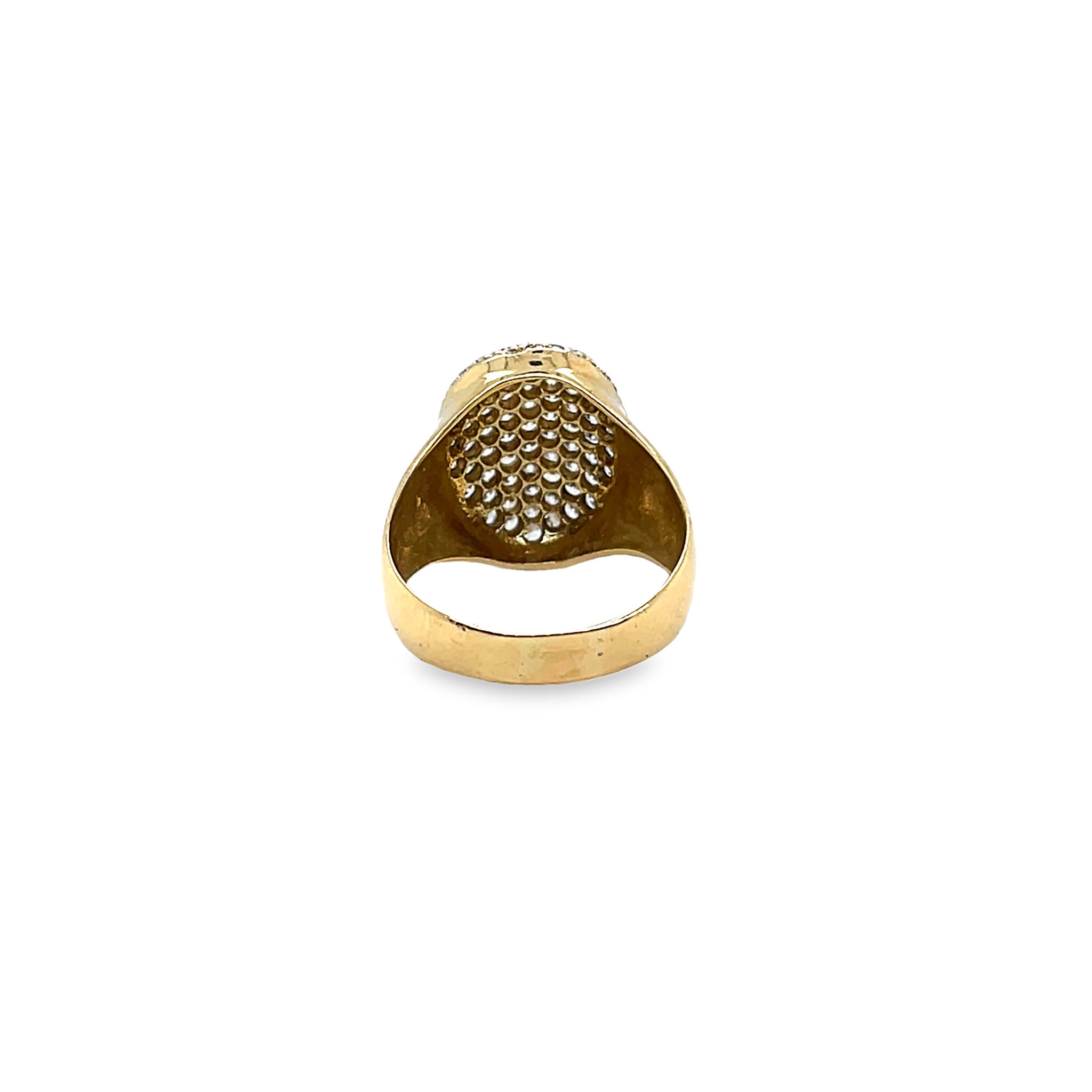 Ring ovaal met zirkonia pavè gezet-2