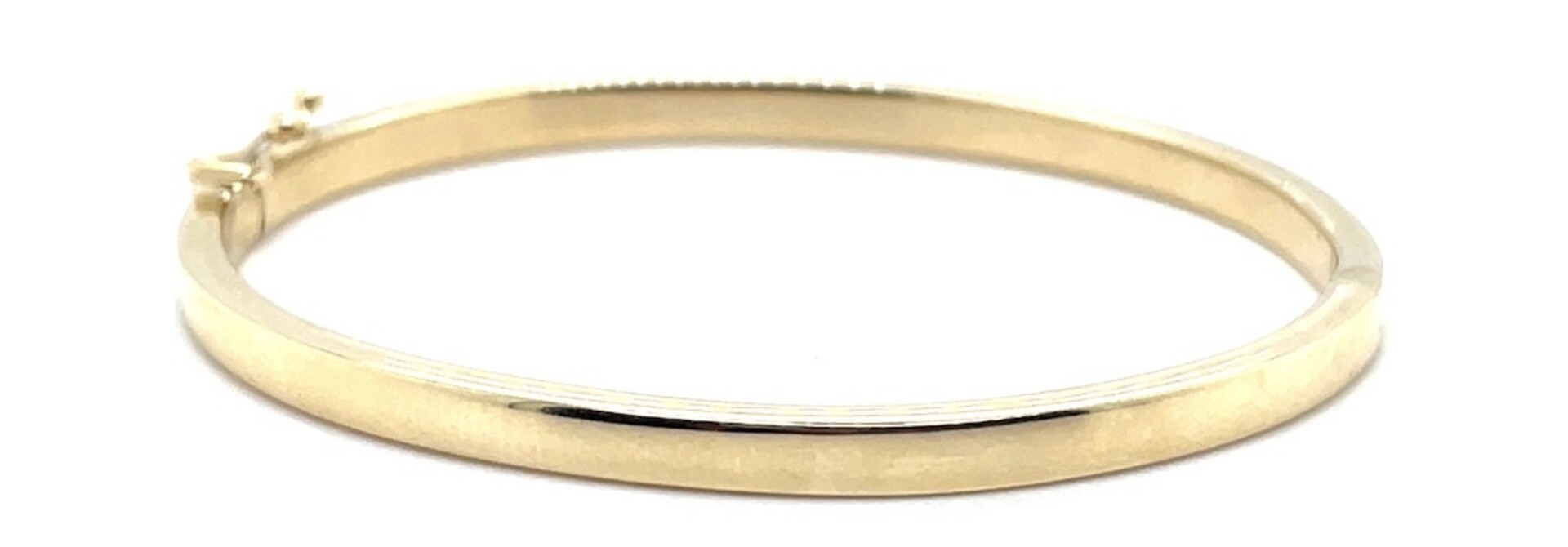 8 karaats bangle armband met zilveren kern