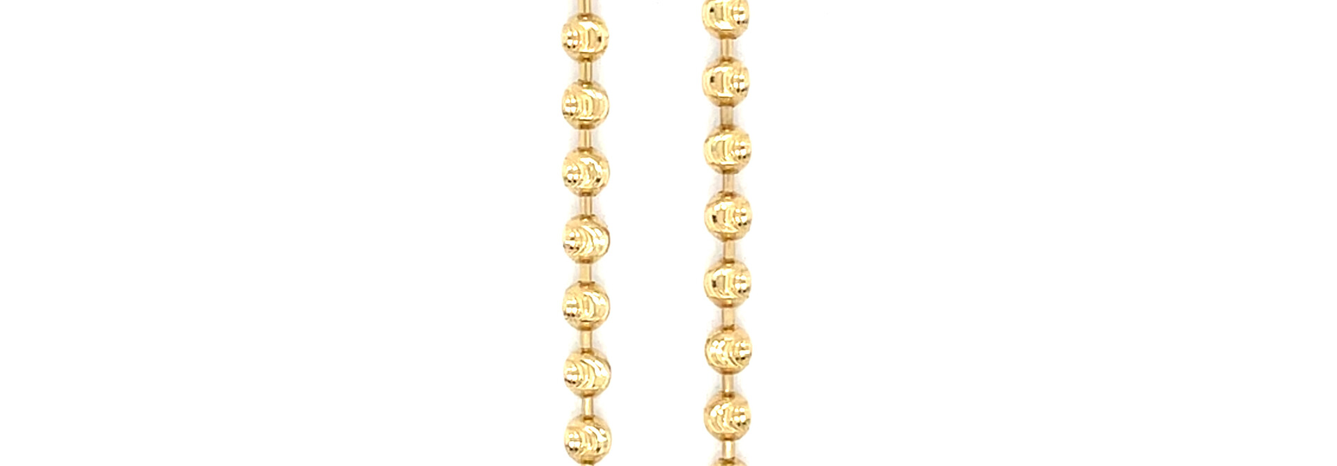 Ketting mooncut balletjes met tussenstaaf