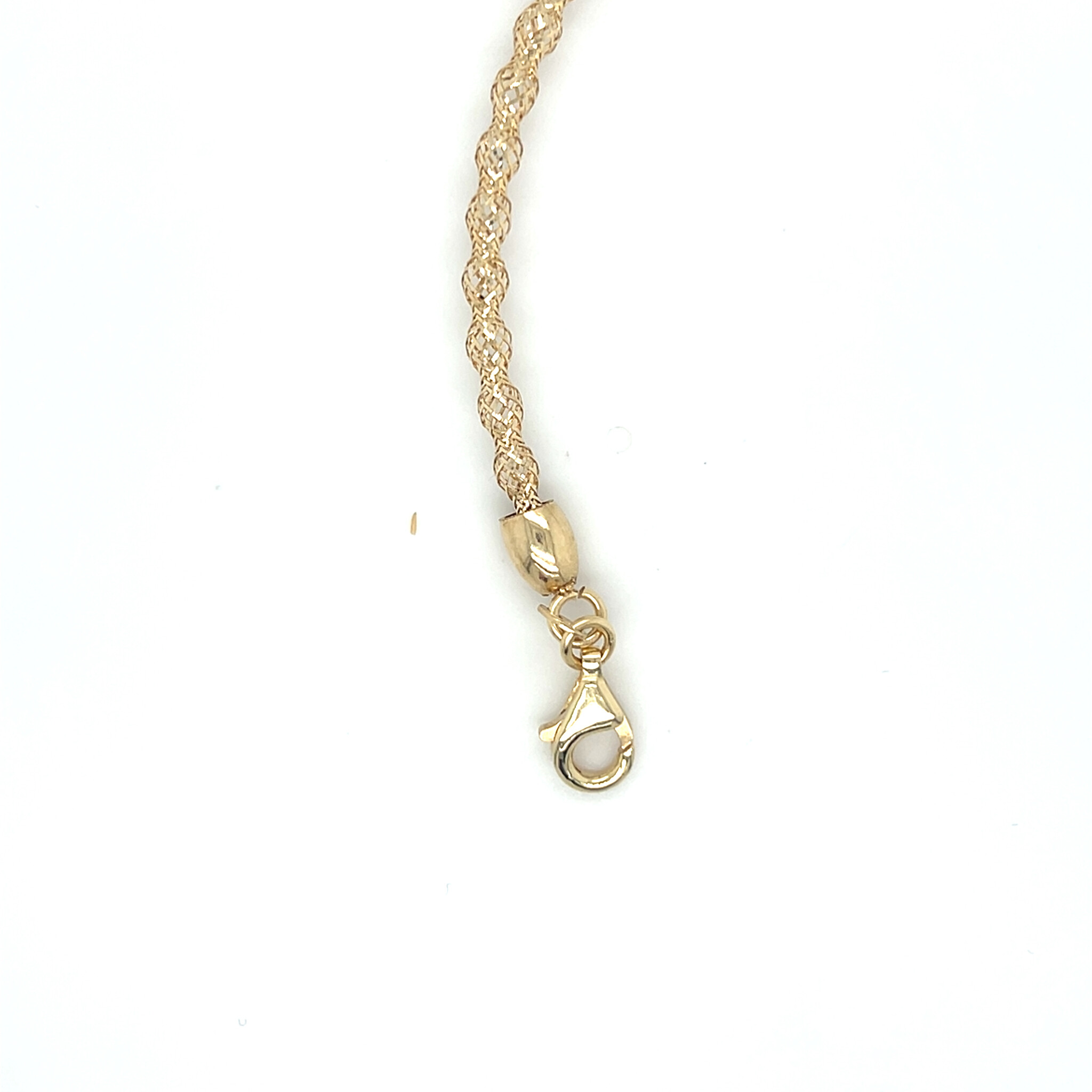 Armband gedraaid spiraal met zirkonia ingezet in witgoud-2
