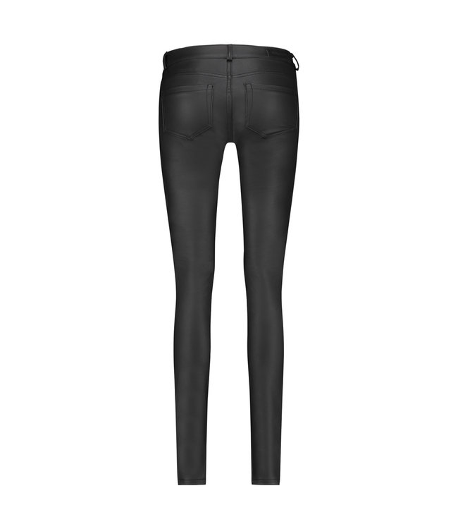 PARADY - Black faux leather jeans