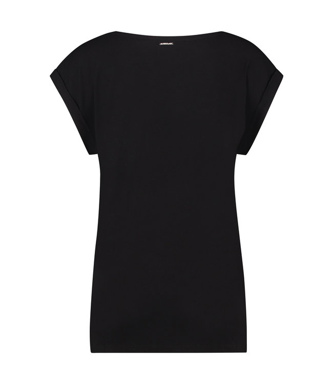 TWISTY LOVE - Zwart embroidered  LOVE T-shirt