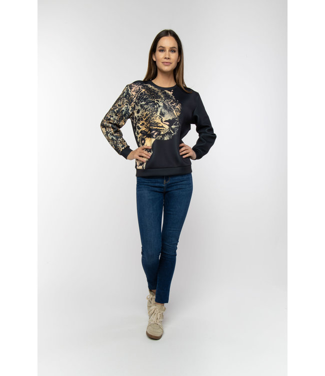 TOPPER - Sweater Leopard Print
