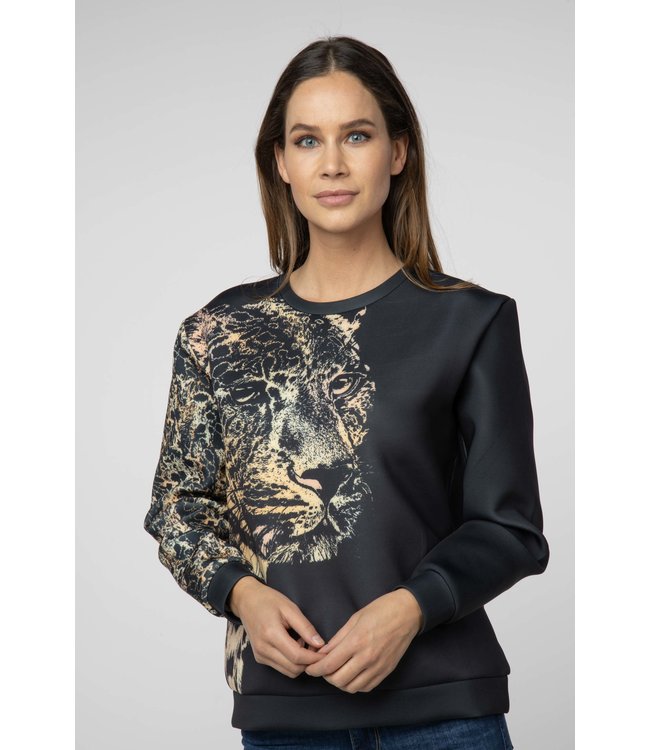 TOPPER - Sweater Leopard Print