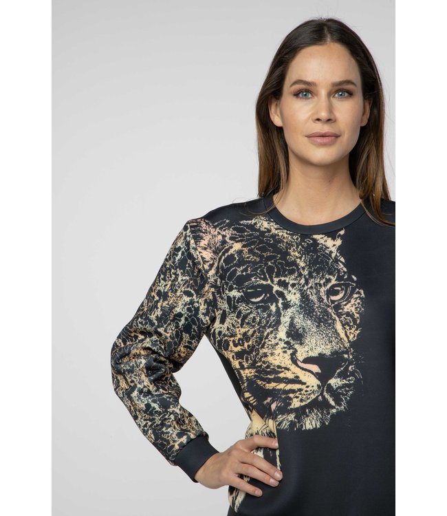 TOPPER - Sweater Leopard Print