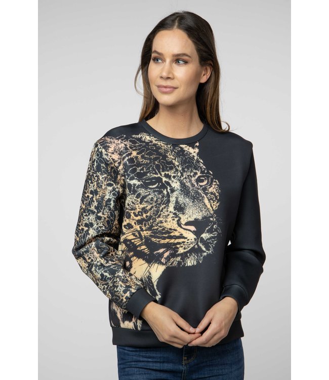 TOPPER - Sweater Leopard Print