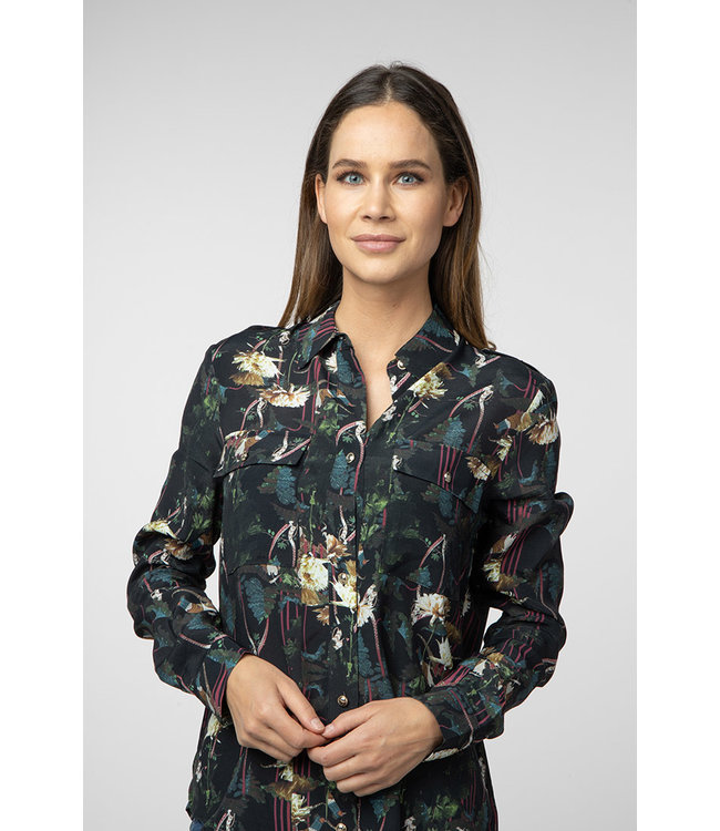 BARBARA - Lange blouse met print