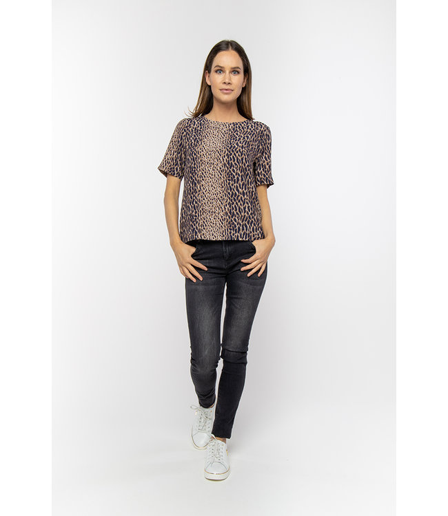 BERESA - Abstracte leopard top