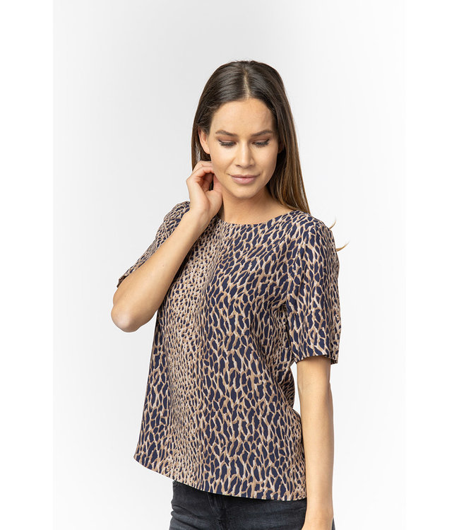 BERESA - Abstracte leopard top