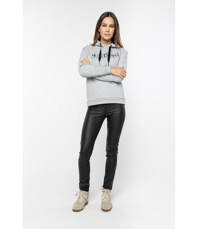 PARADY - Black faux leather jeans