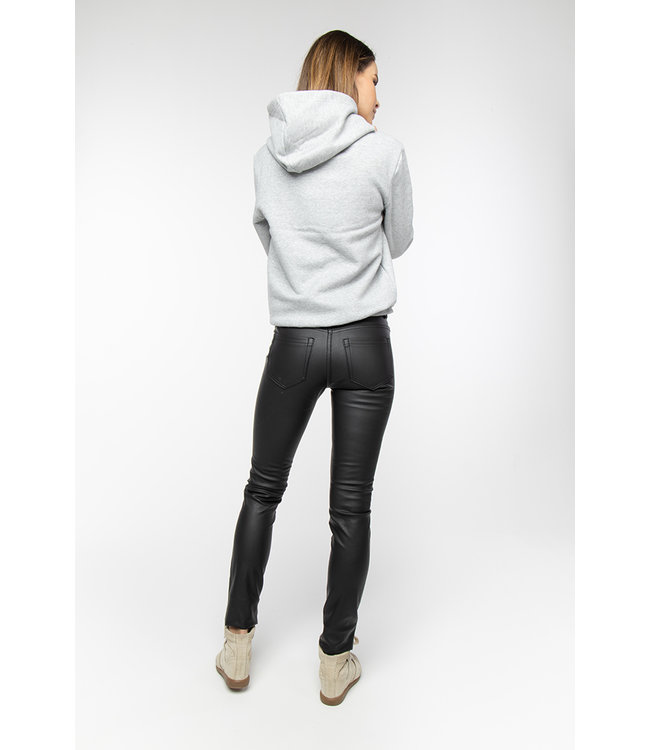 PARADY - Black faux leather jeans