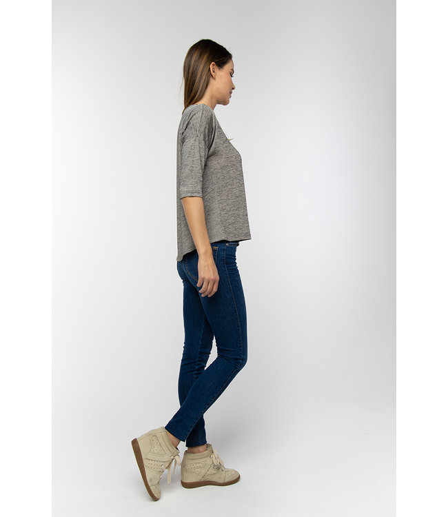 PARADISE - High waist used blue jeans