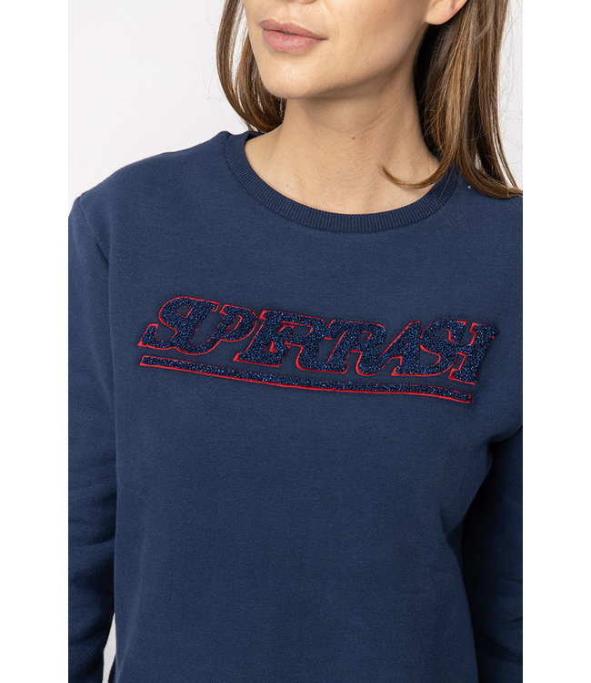 TOPPER - Navy basic SuperTrash sweater