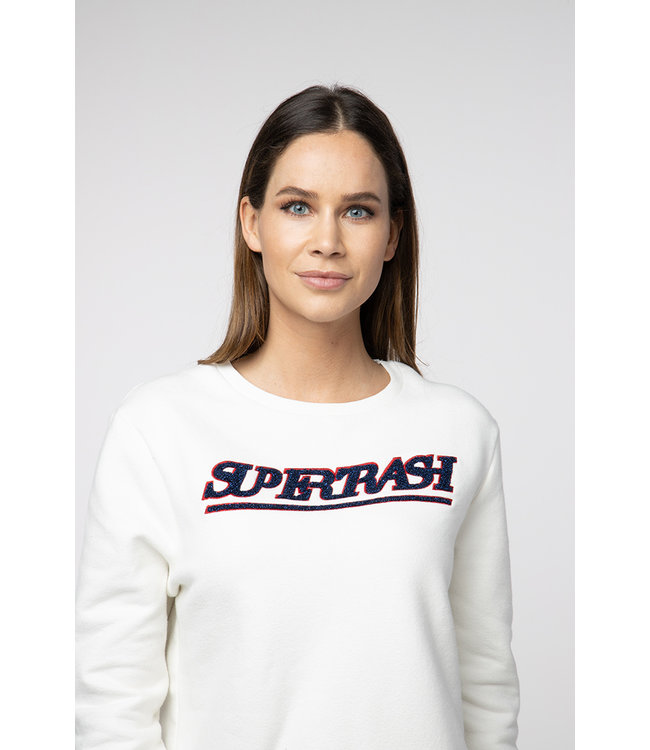 TOPPER - Off White basic SuperTrash sweater