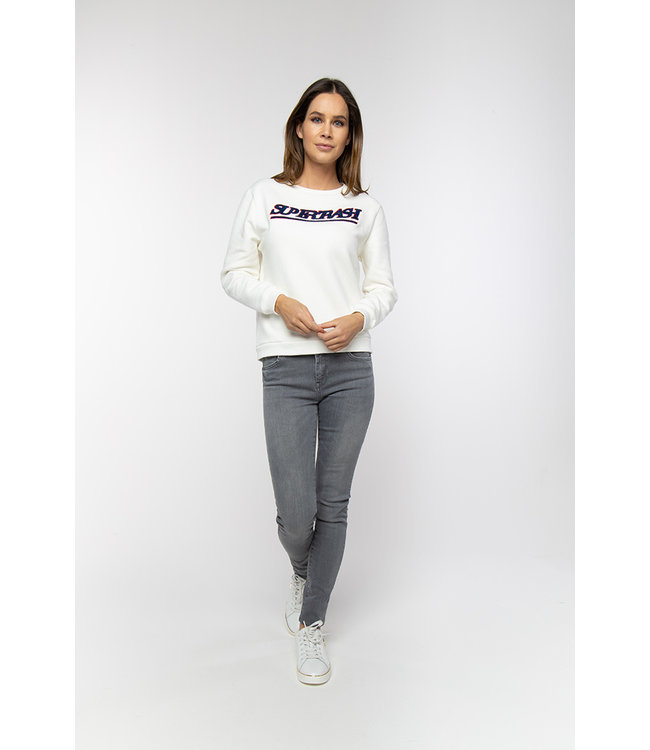TOPPER - Off White basic SuperTrash sweater