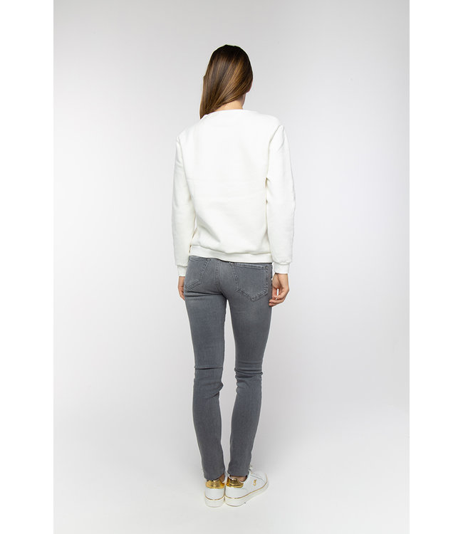 TOPPER - Off White basic SuperTrash sweater