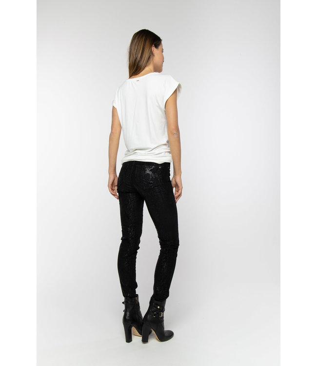 PARADISE SNAKE - High waist corduroy jeans