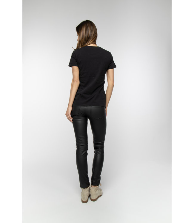 Supertrash TABIA - Zwart Logo T-shirt