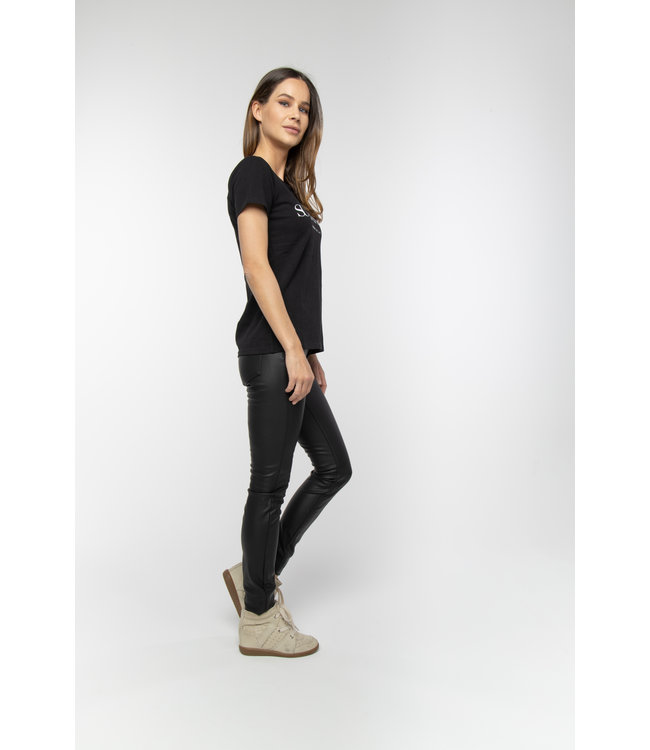 Supertrash TABIA - Zwart Logo T-shirt