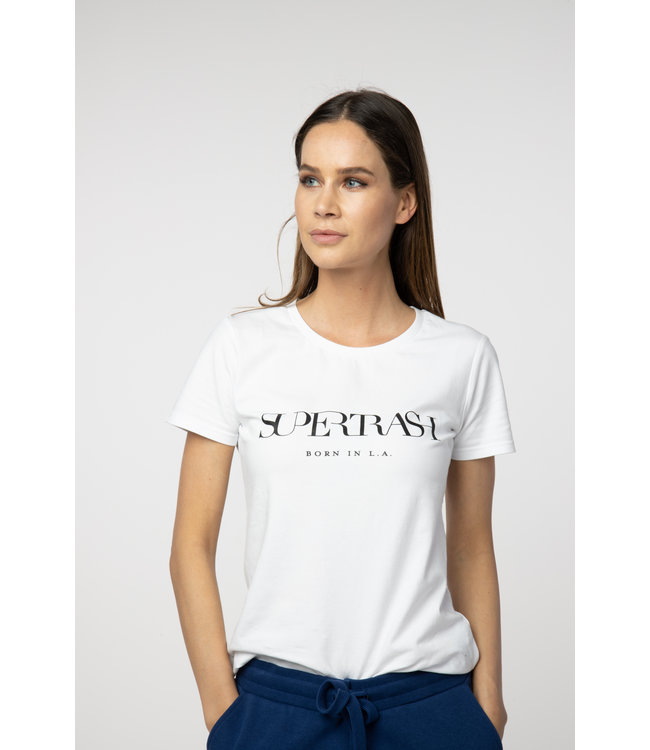 Supertrash TABIA - Wit Logo T-shirt