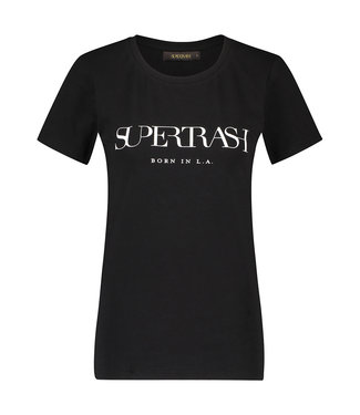 Supertrash TABIA - Zwart Logo T-shirt