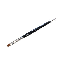 Gelpenseel - zwart marmer + dotting tool