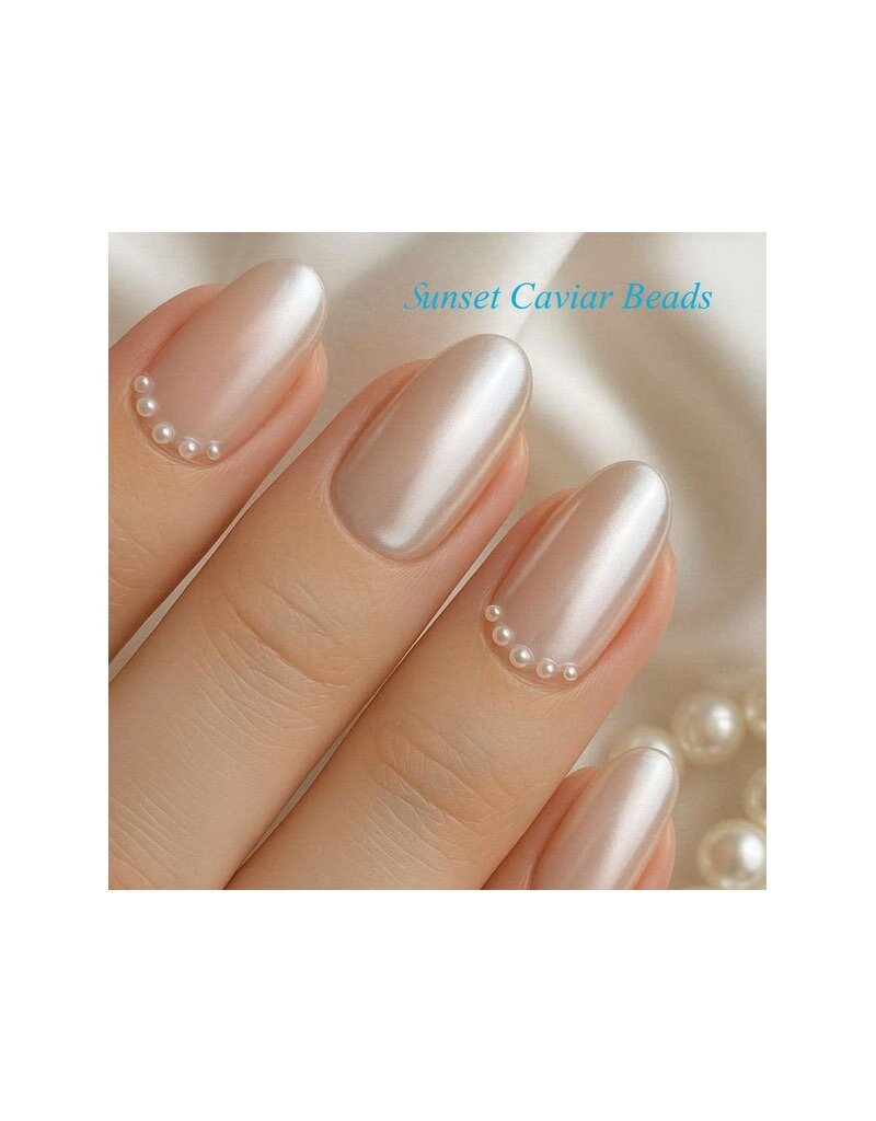 Sunset Caviar Beads