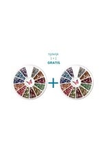 Strass steentjes wiel 1+1 GRATIS