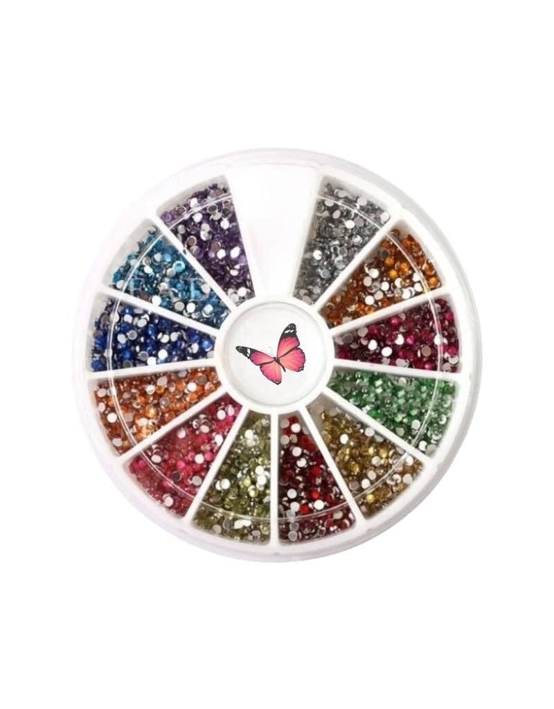 Strass steentjes wiel 1+1 GRATIS