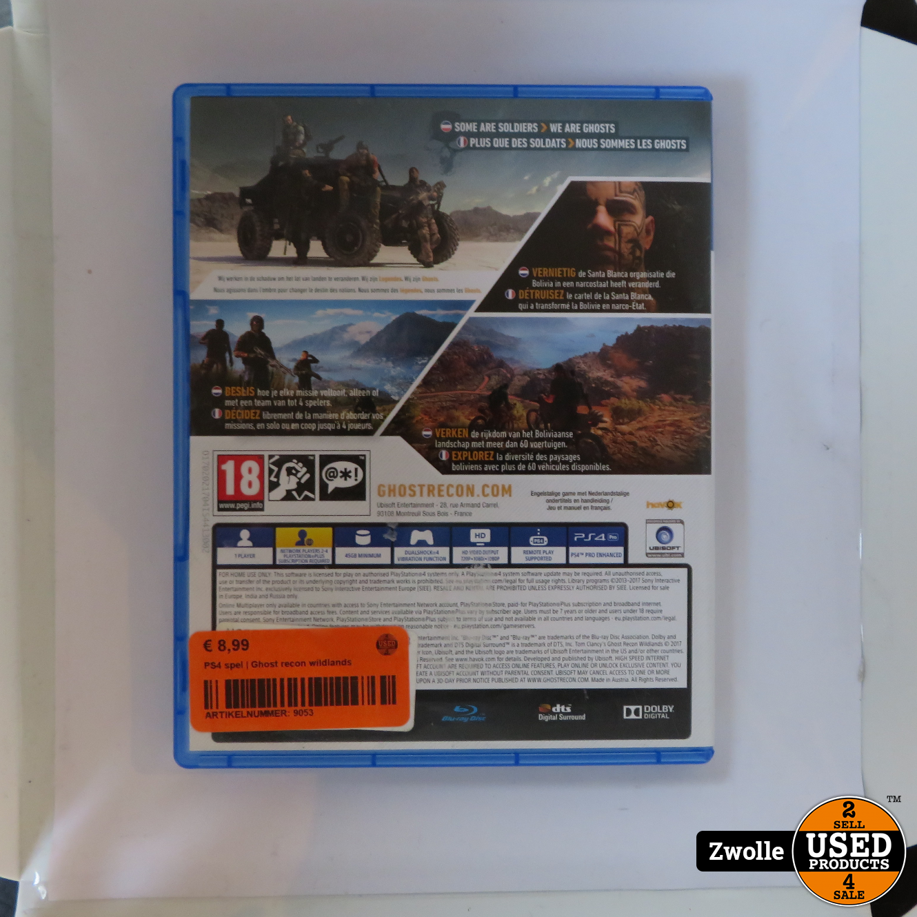 Playstation Ps4 Game Ghost Recon Wildlands Used Products Zwolle