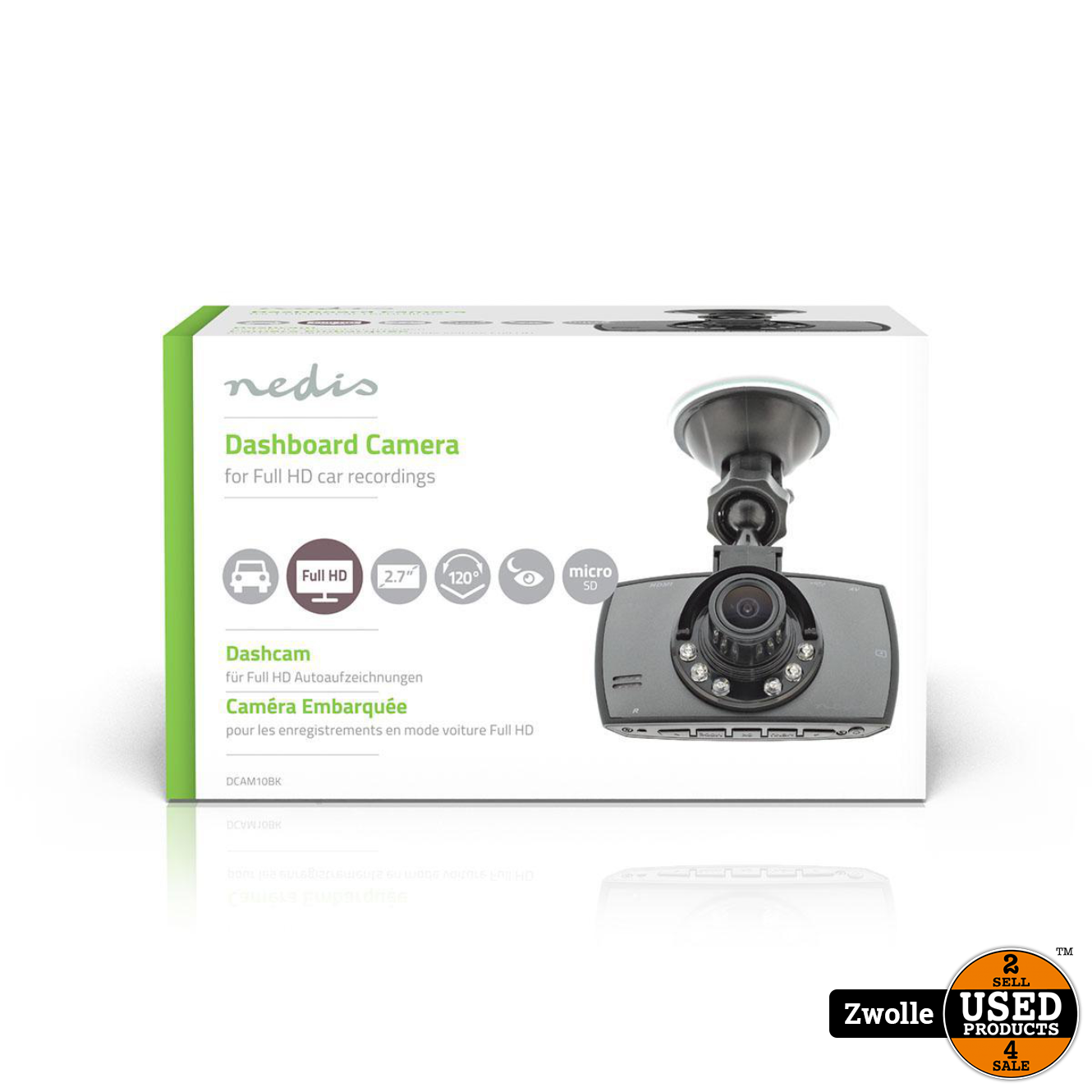 vej Vær venlig Uændret Nedis Dashcam | Full-HD 1080p | 2.8 meekijkscherm - Used Products Zwolle