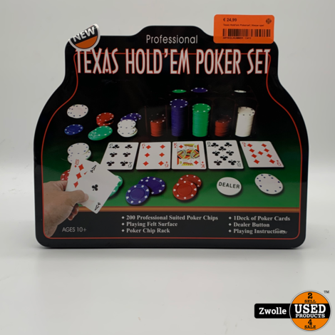 Texas Hold'em Pokerset | Nieuw spel