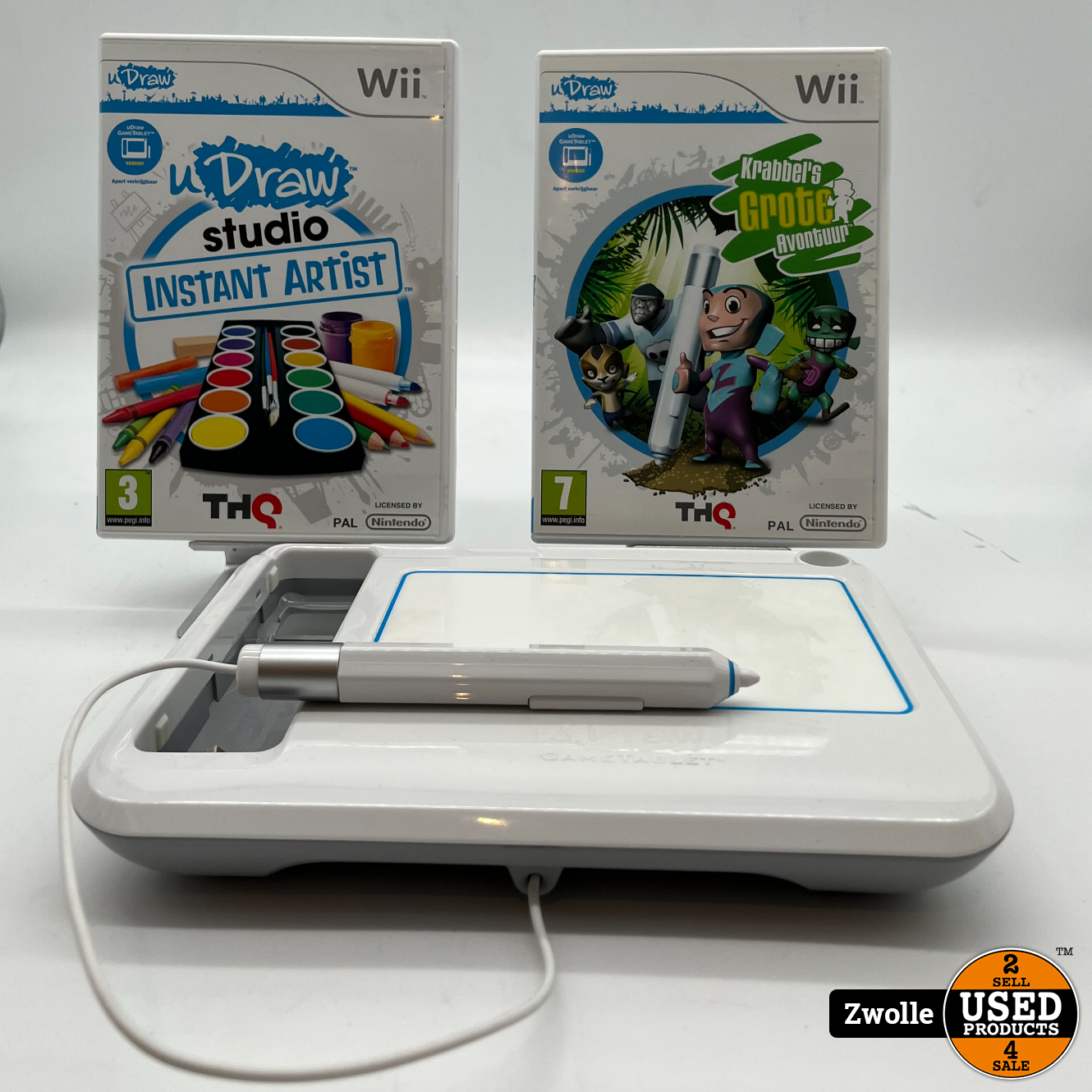 Zelfrespect Handvest grillen Nintendo Wii | U Draw Gametablet | Plus 2 Games | Studio instat artist  &amp;Krabbels Grote avontuur - Used Products Zwolle