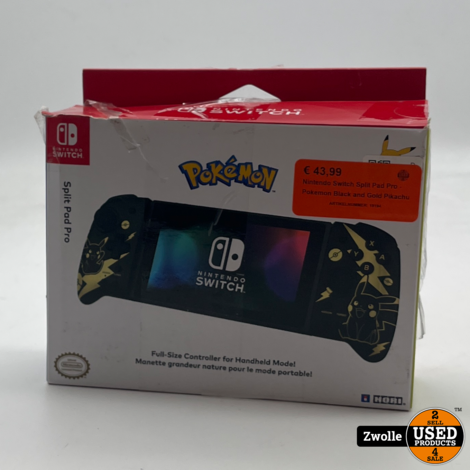 Nintendo Switch Split Pad Pro - Pokemon Black and Gold Pikachu