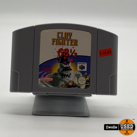 Nintendo 64 game losse cassette | Clay Fighter 63 1/3
