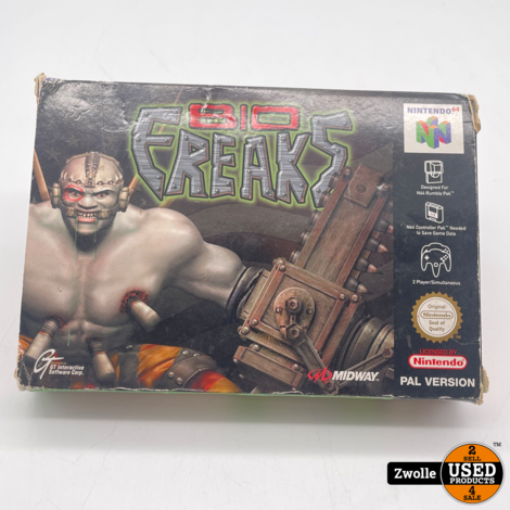 Bio Freaks Nintendo 64 game in doos