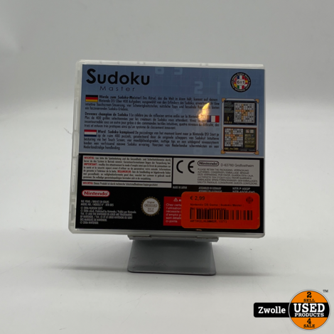 Nintendo DS Game | Sudoku Master | Met doos en boekwerken