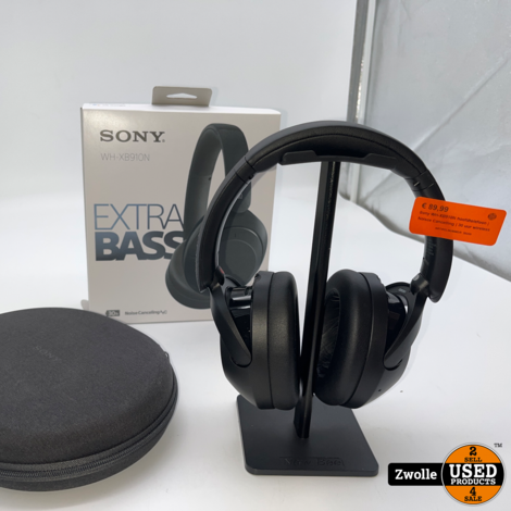 Sony WH-XB910N hoofdtelefoon | Noisce Cancelling | 30 uur wireless