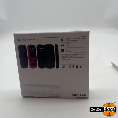 Nokia 105 GSM telefoon | Nieuw geseald | Dual Sim