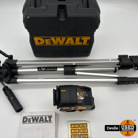 DeWALT DW088K Zelfnivellerende Kruislijnlaser - 2 Stralen - Rood