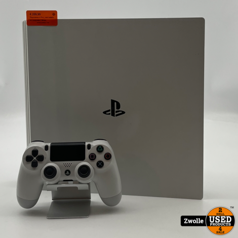 Playstation 4 Pro | met kabels en controller | White