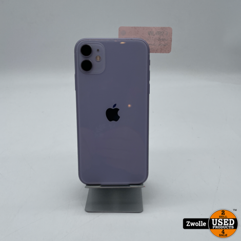 Iphone 11 | Lila | 128GB | 83% | Nieuw scherm |