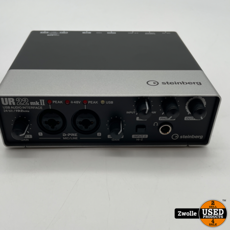 Steinberg ur 22 mkII 2x2 USB audio interface  with 2x d-pre and 192khz support