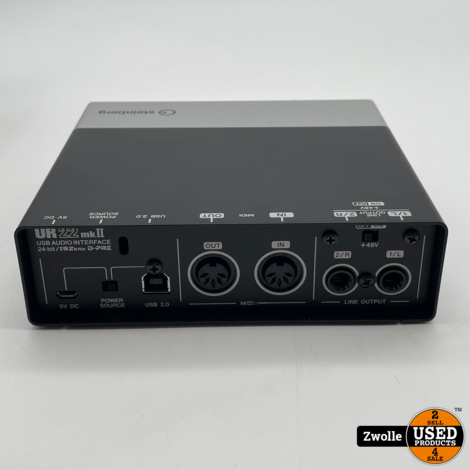 Steinberg ur 22 mkII 2x2 USB audio interface  with 2x d-pre and 192khz support