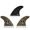 Captain Fin Captain Fin Captain Black Army Stripes - Thruster fin set 4.38'' - 4.38'' Captain Fin Captain Fin Captain Black Army Stripes - Thruster fin set 4.38'' - 4.38''