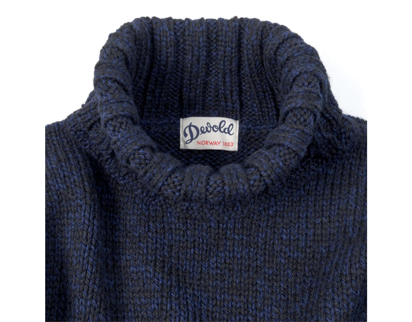 Devold Nansen Sweater High Neck Navy Behind the Pines