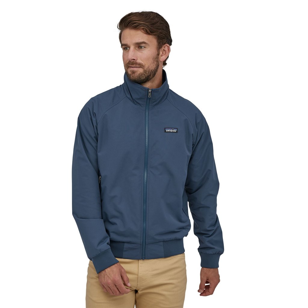 Patagonia Mens Baggies Jacket Stone Blue Behind The Pines Amsterdam