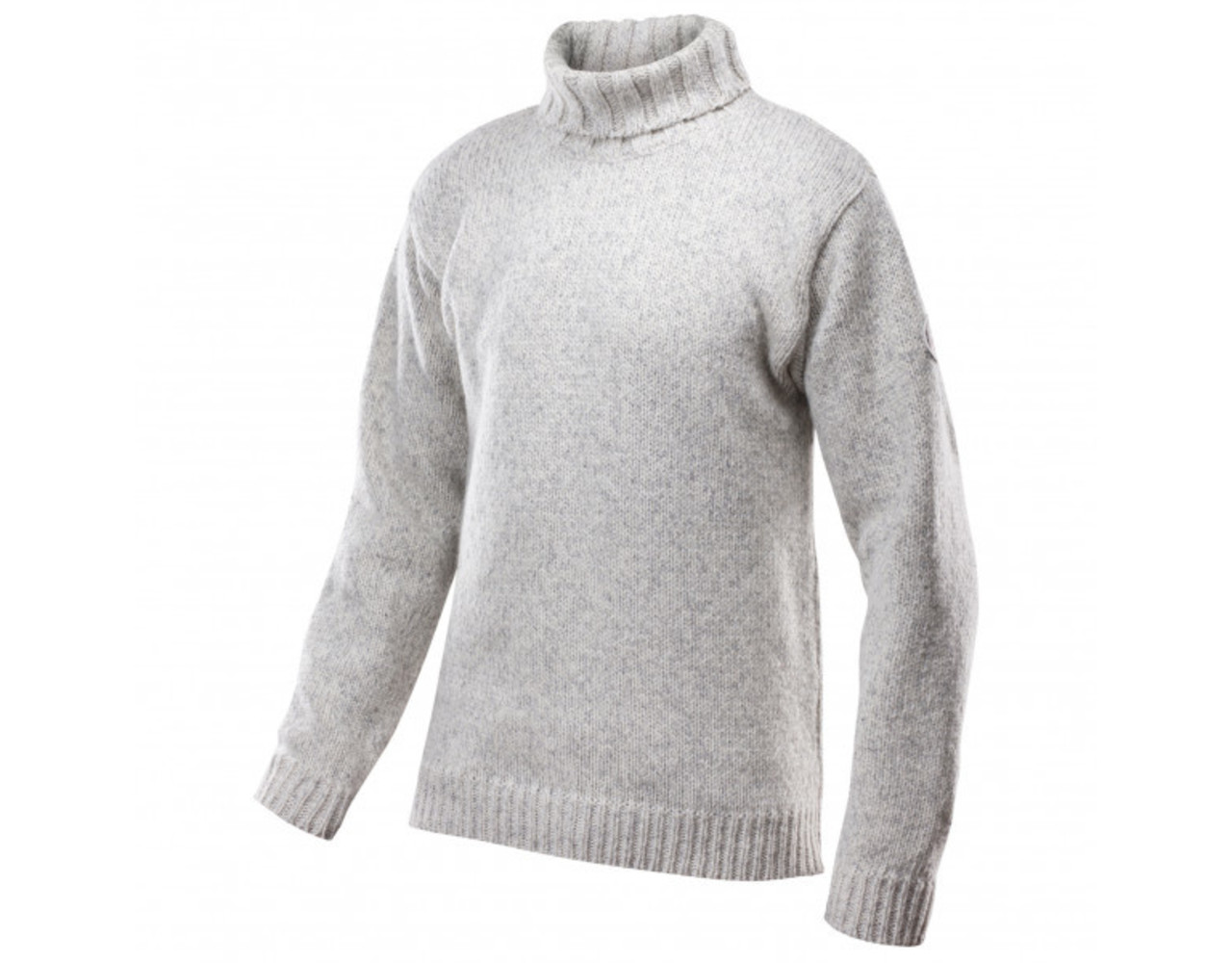 Devold Nansen Sweater High Neck Grey Melange Behind The Pines