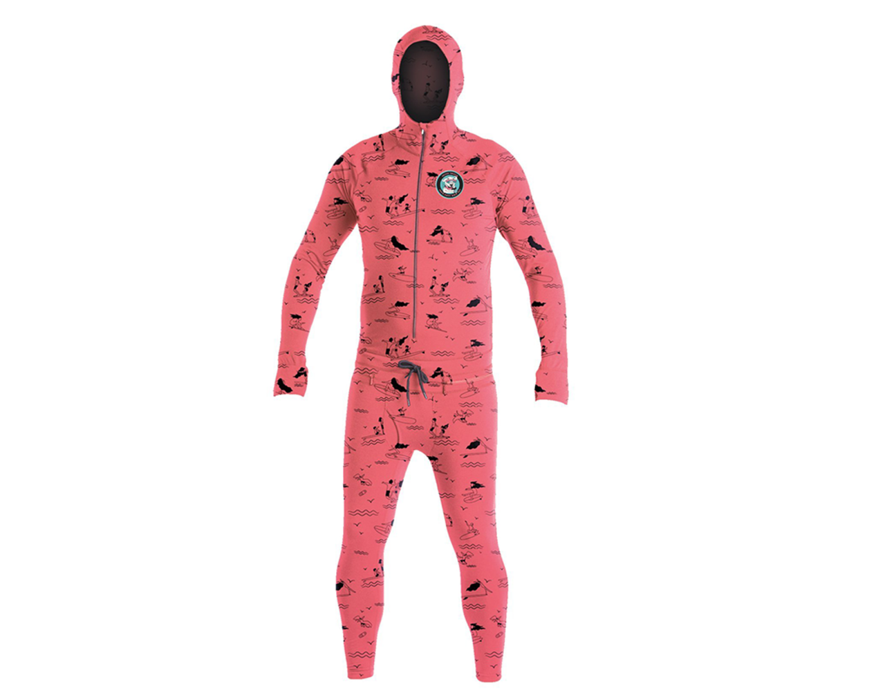 Airblaster Classic Ninja Suit Austin Sweetin Hot Coral Behind